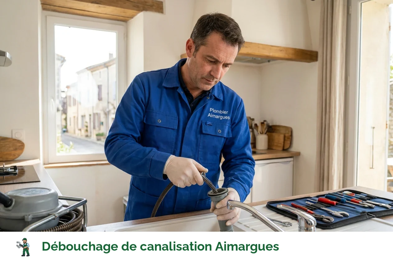 Débouchage de canalisation à Aimargues