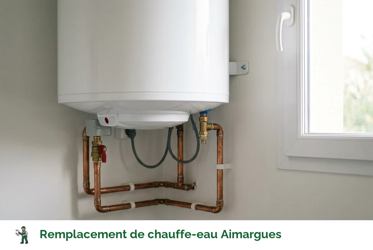 Remplacement de chauffe-eau à Aimargues